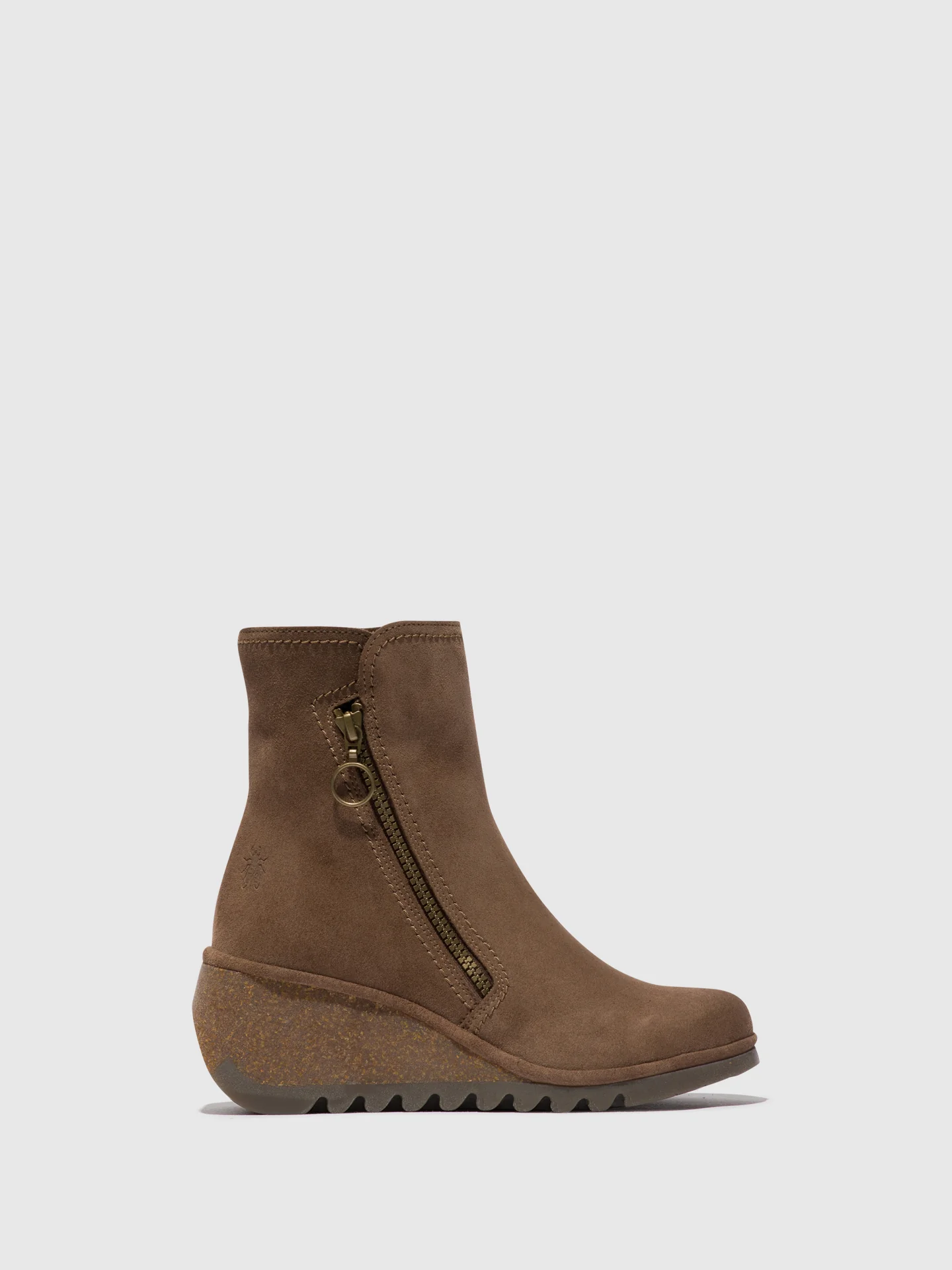 Zip Up Ankle Boots NELA407FLY TAUPE