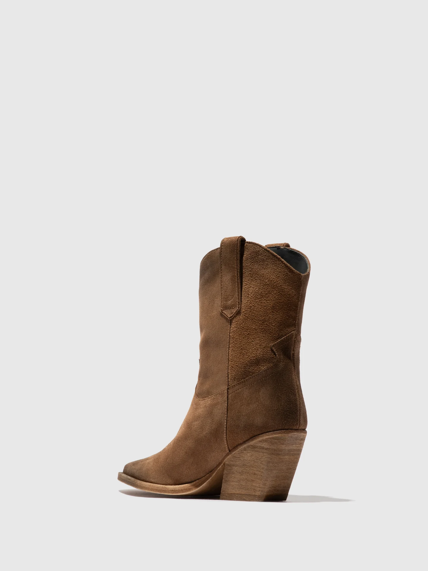 Zip Up Ankle Boots WOFY093FLY TAUPE - Image 3