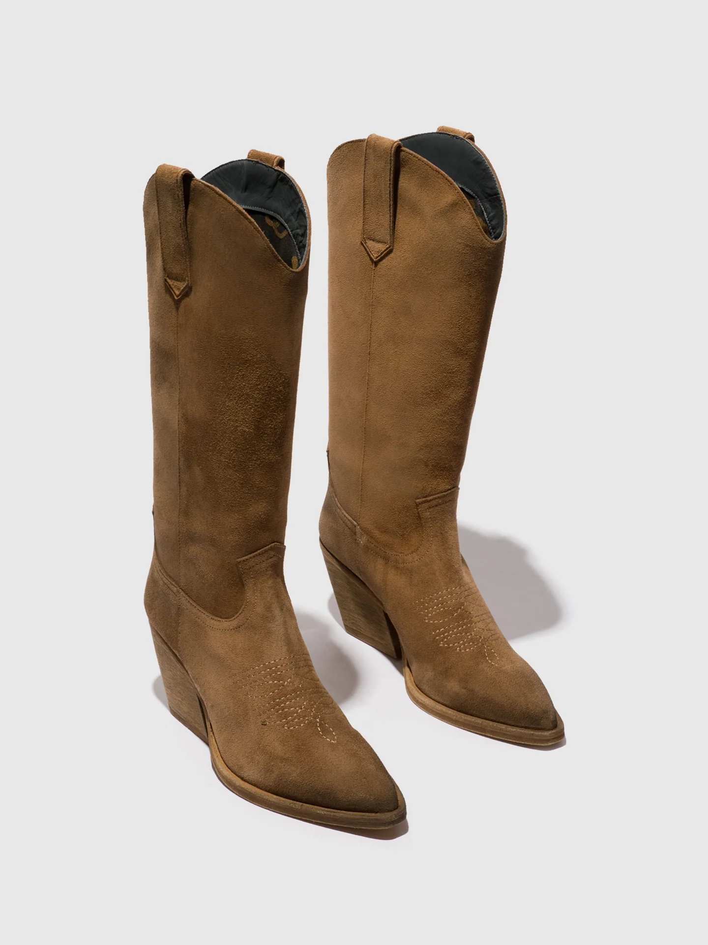 Zip Up Boots WEDA184FLY TAUPE - Image 2