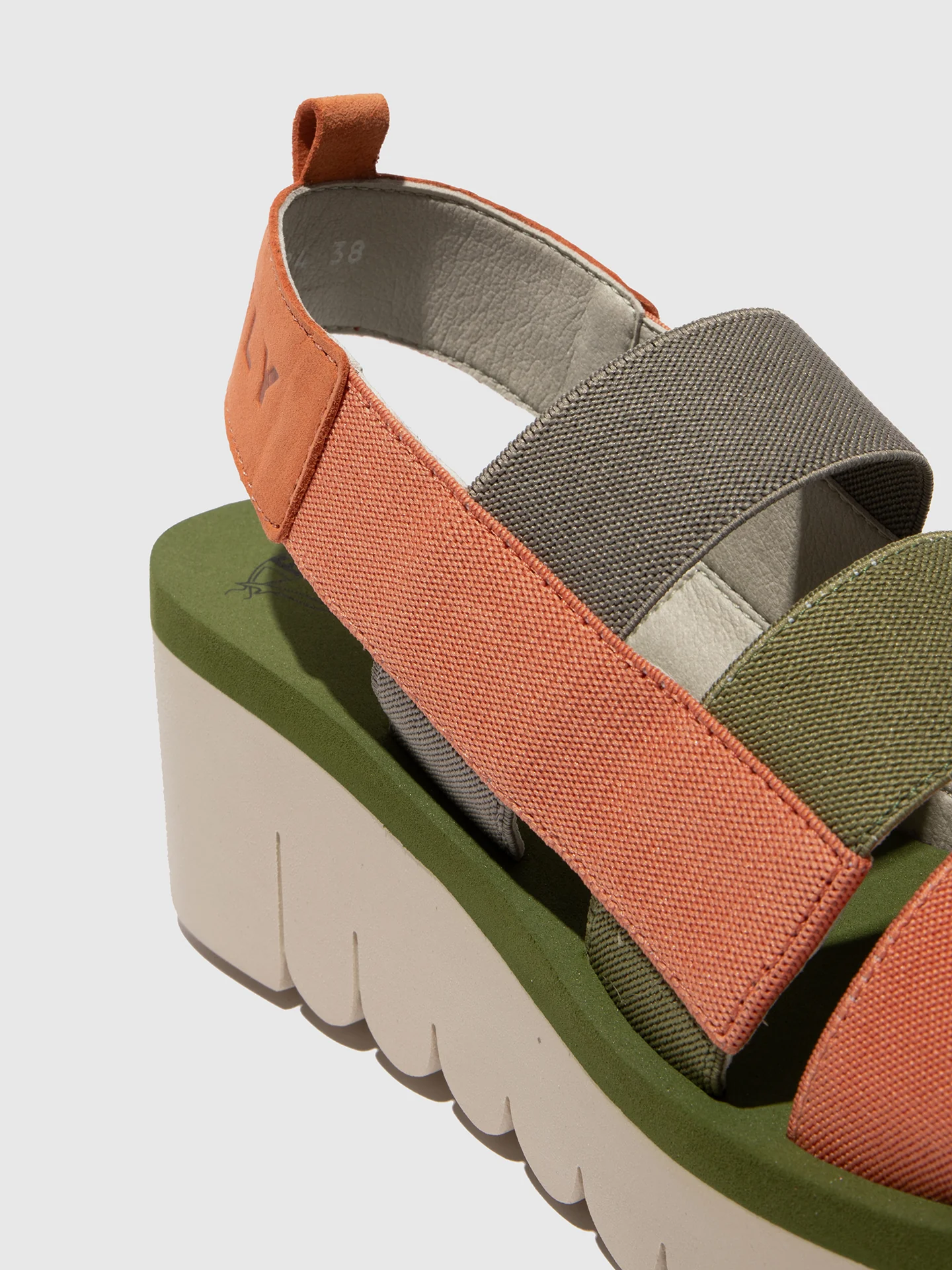 Strappy Sandals YERE847FLY TEA ROSE/MULTICOLOR/ARMY GREEN - Image 4