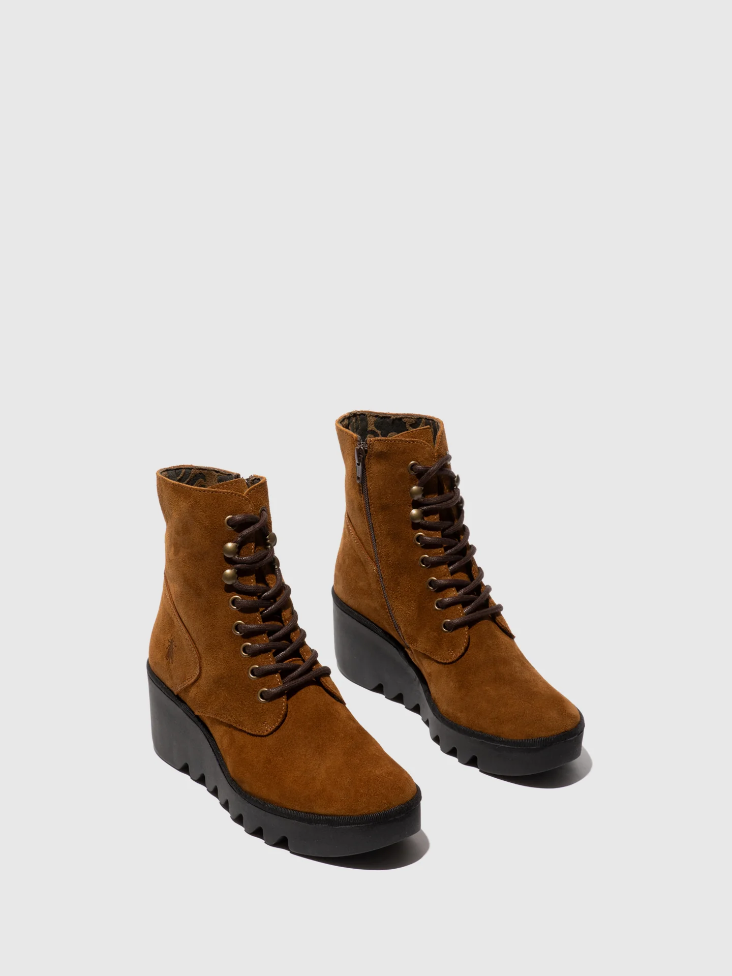 Lace-up Ankle Boots BIRR534FLY TOBACCO - Image 2