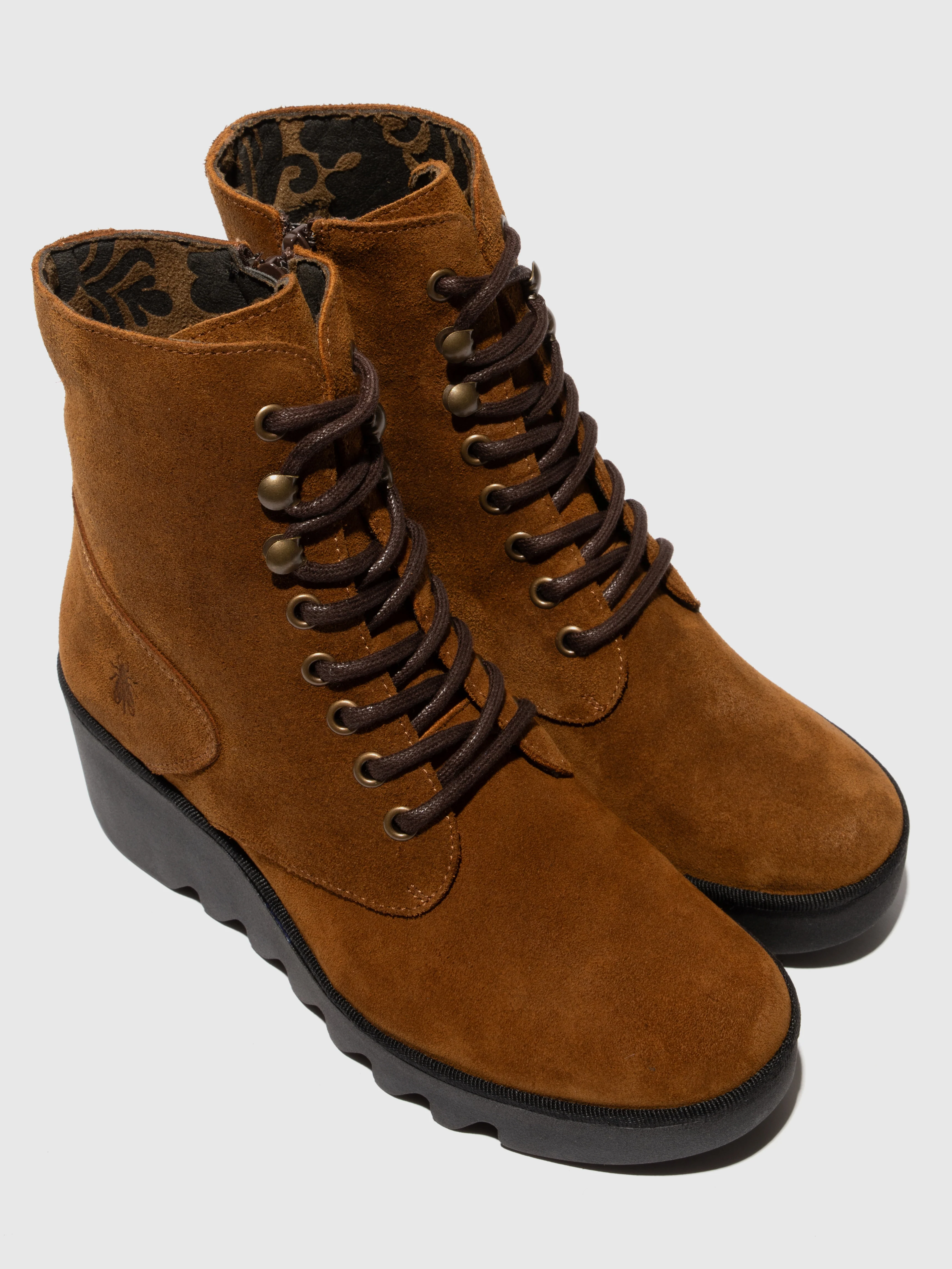 Lace-up Ankle Boots BIRR534FLY TOBACCO - Image 4