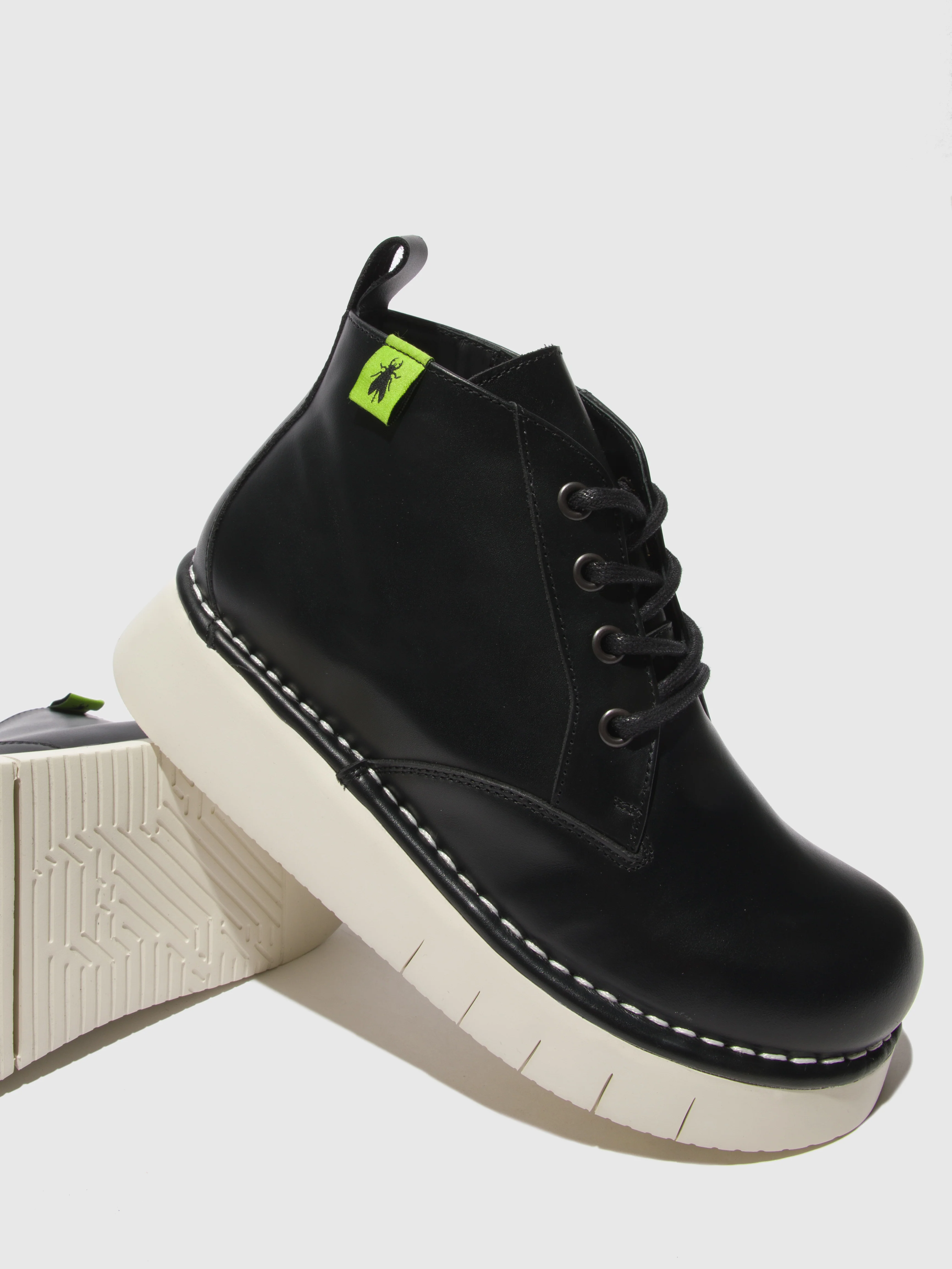 Lace-up Ankle Boots IDDA244FLY TUNDER BLACK - Image 5