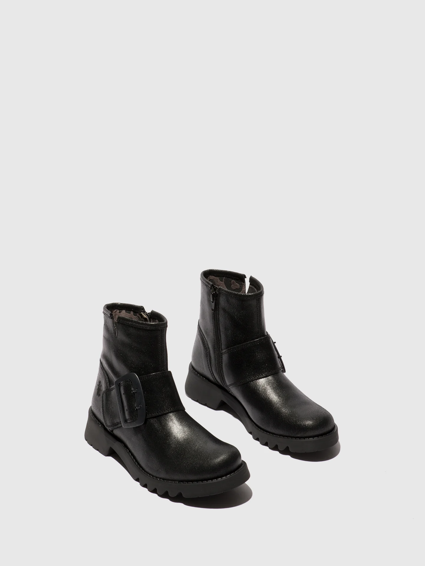 Buckle Ankle Boots RILY991FLY VALLEY BLACK - Image 2
