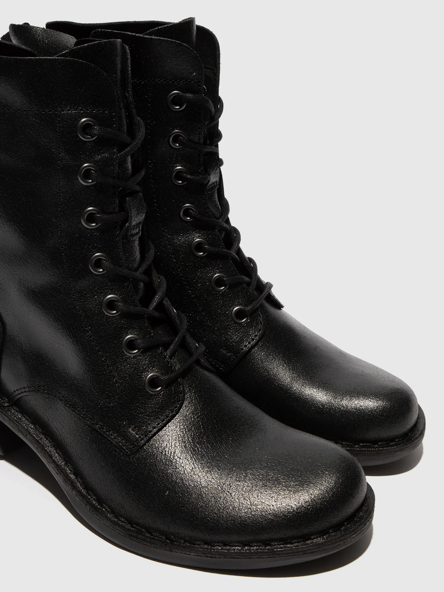 Lace-up Ankle Boots MILU044FLY VALLEY BLACK - Image 4