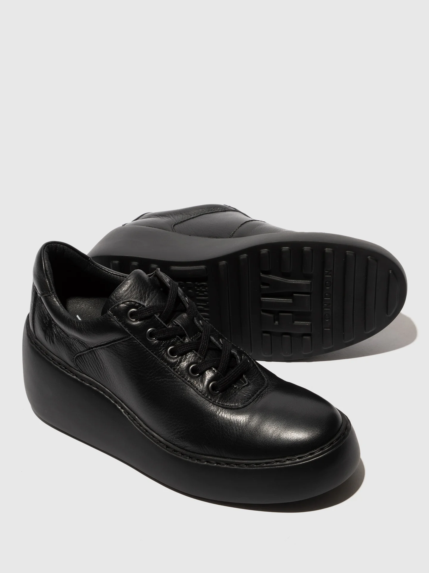 Lace-up Trainers DIPO638FLY VELVET BLACK - Image 4