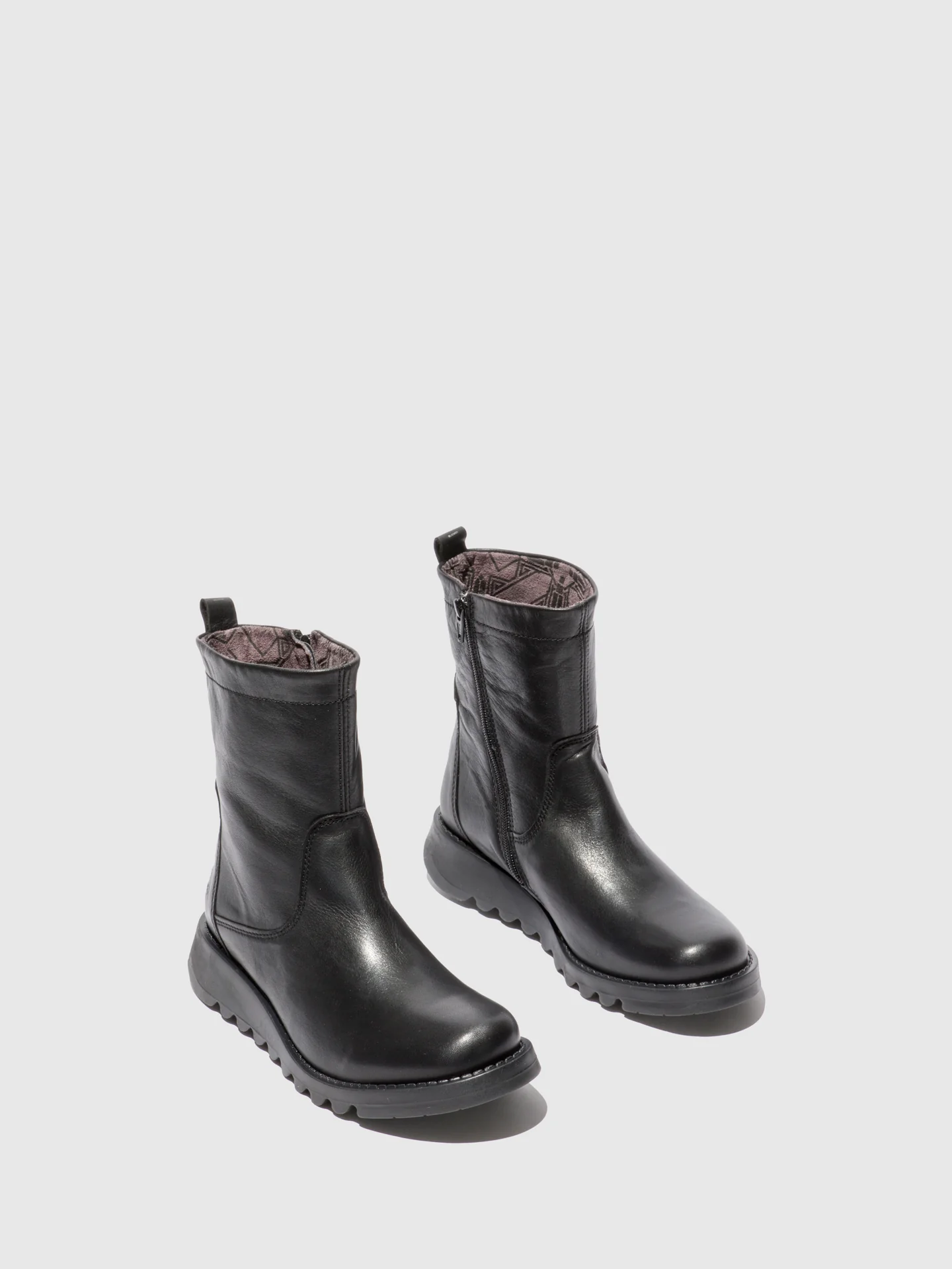 Zip Up Boots SAUK794FLY VELVET BLACK(BLACK) - Image 2