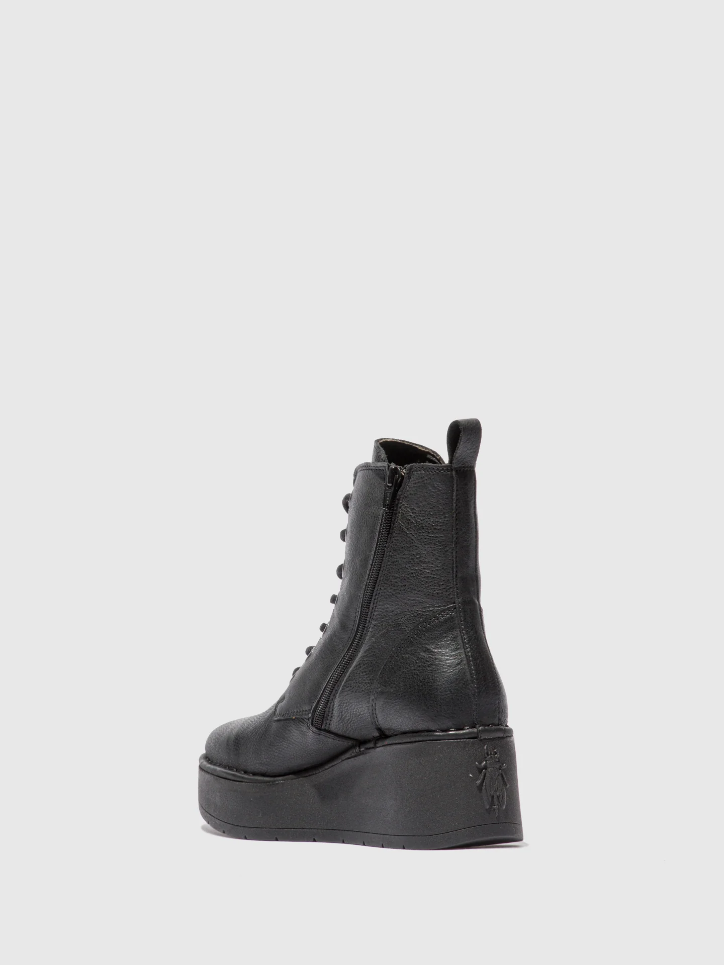 Lace-up Ankle Boots HEPE239FLY VERONA BLACK - Image 3