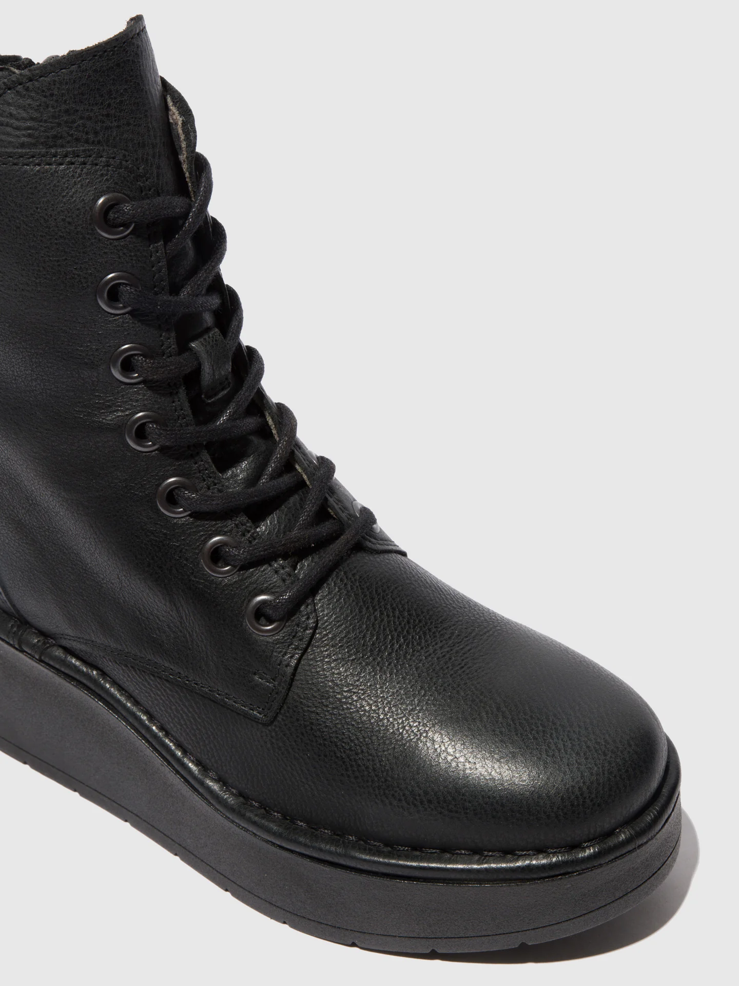 Lace-up Ankle Boots HEPE239FLY VERONA BLACK - Image 4