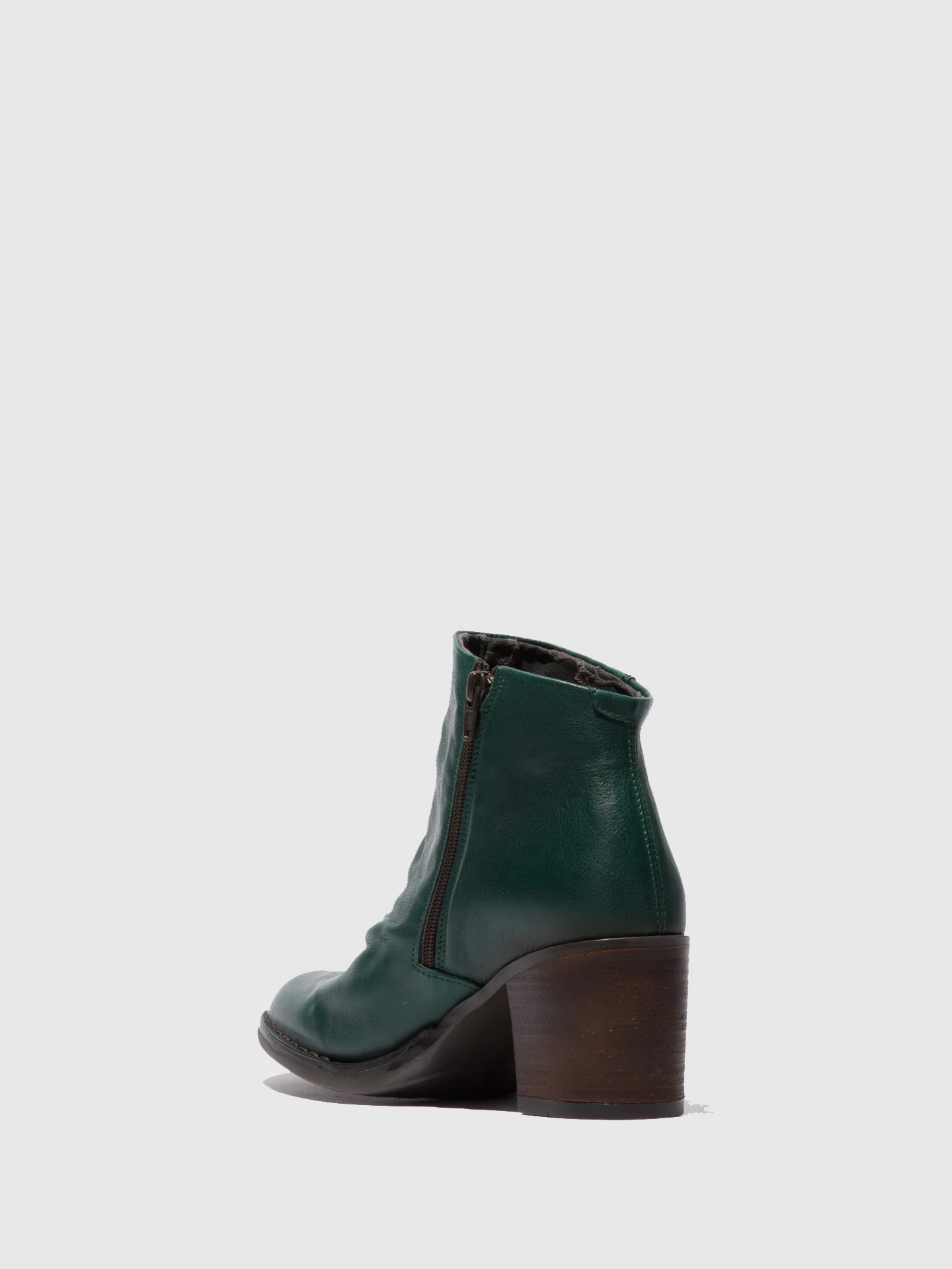 Zip Up Ankle Boots BELL061FLY VERONA GREEN FOREST - Image 3