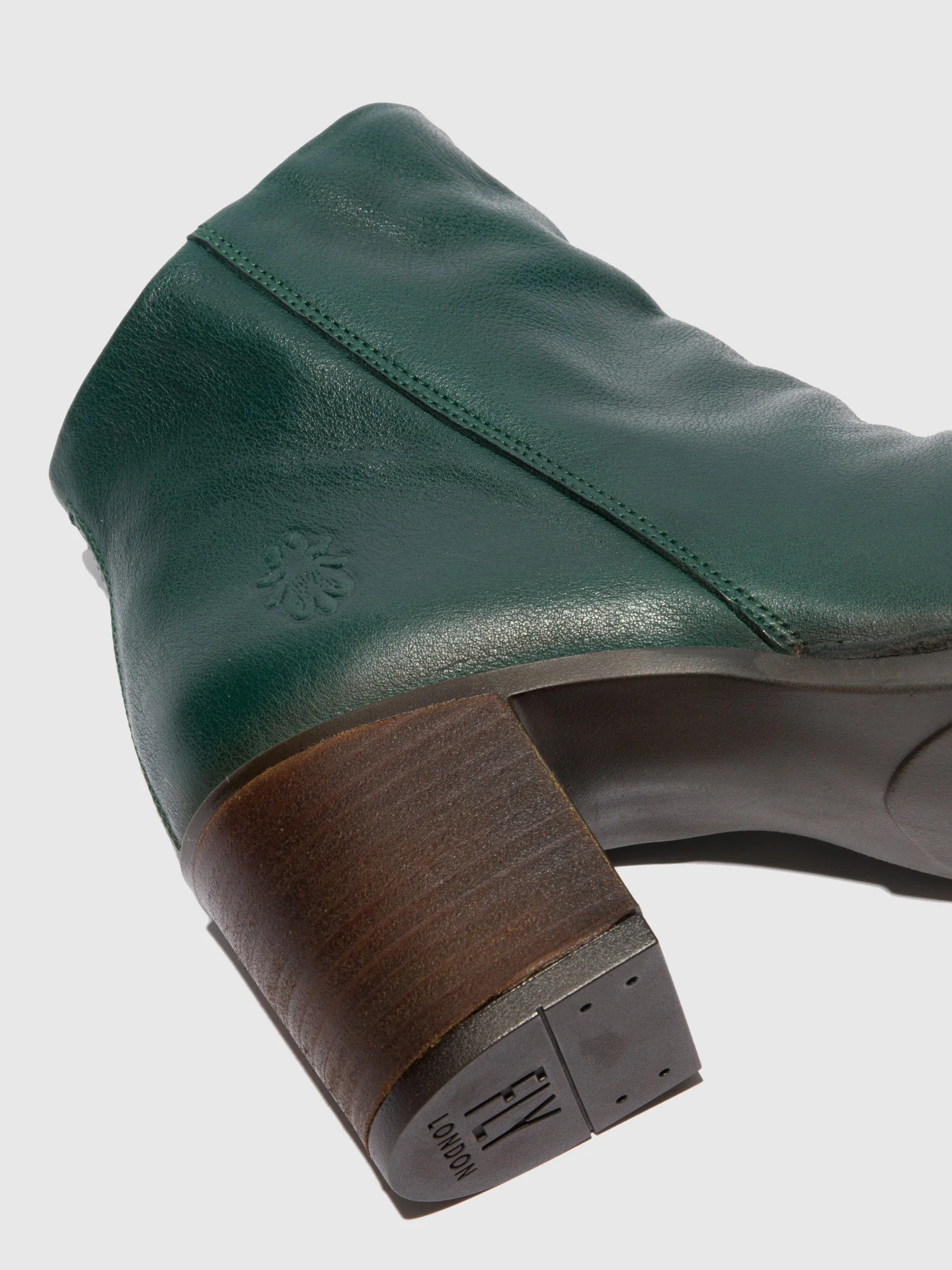 Zip Up Ankle Boots BELL061FLY VERONA GREEN FOREST - Image 4