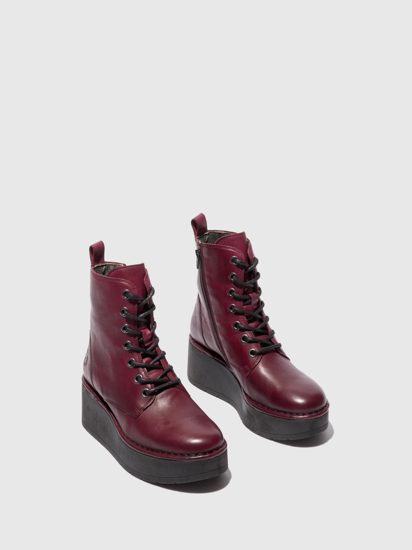 Lace-up Ankle Boots HEPE239FLY VERONA WINE - Image 2