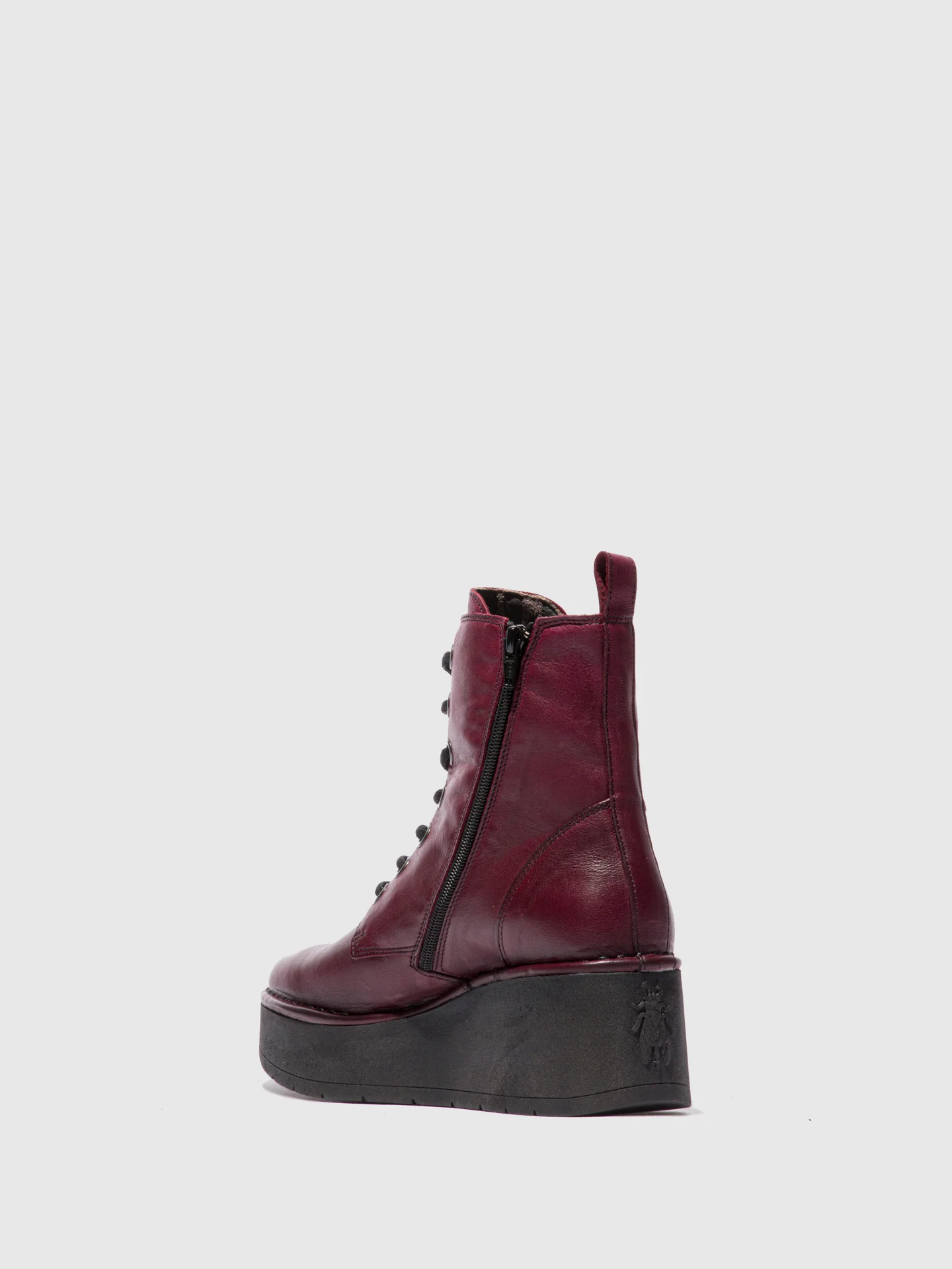 Lace-up Ankle Boots HEPE239FLY VERONA WINE - Image 3