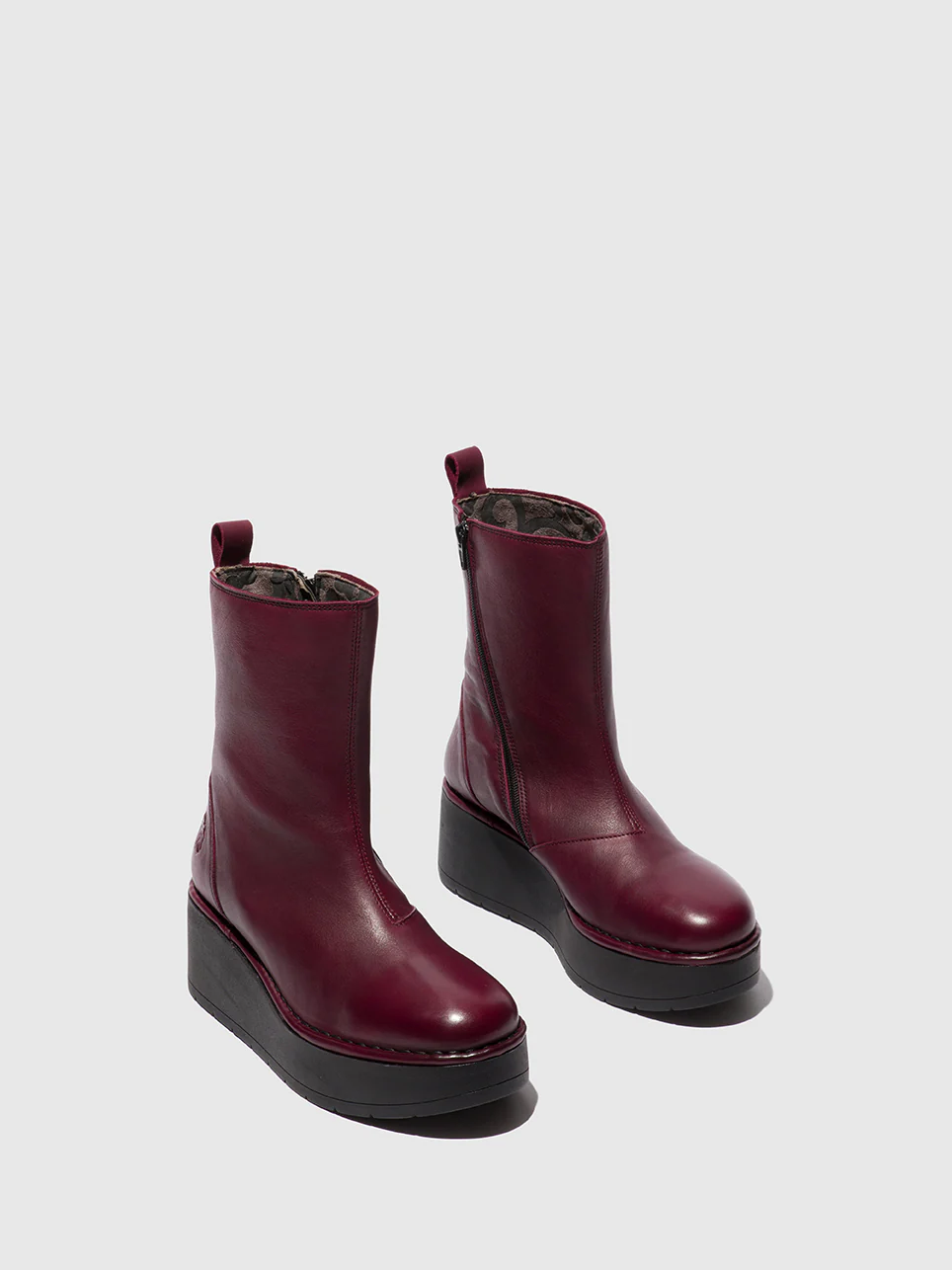 Zip Up Boots HAZE240FLY VERONA WINE - Image 2