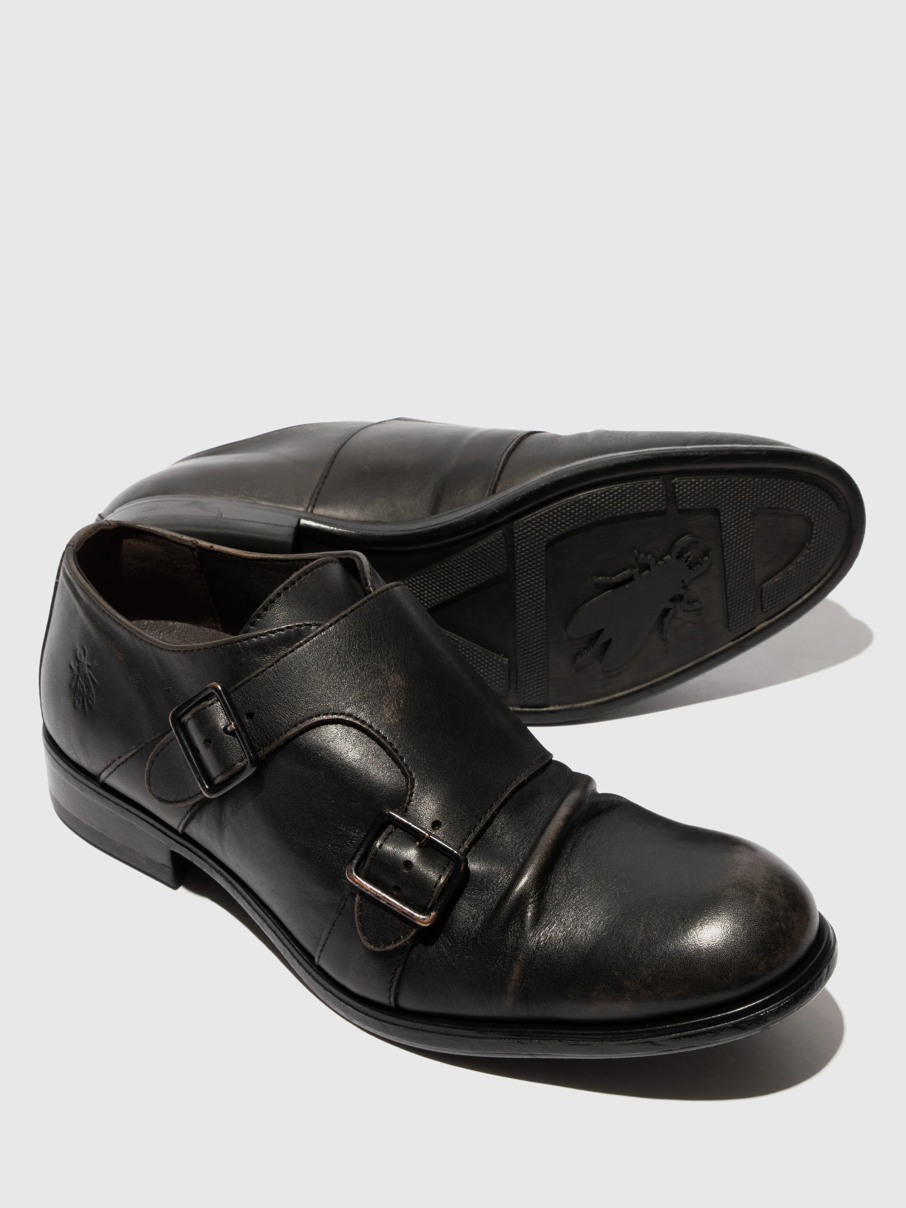 Buckle Shoes MAXO145FLY WASHED BLACK - Image 4