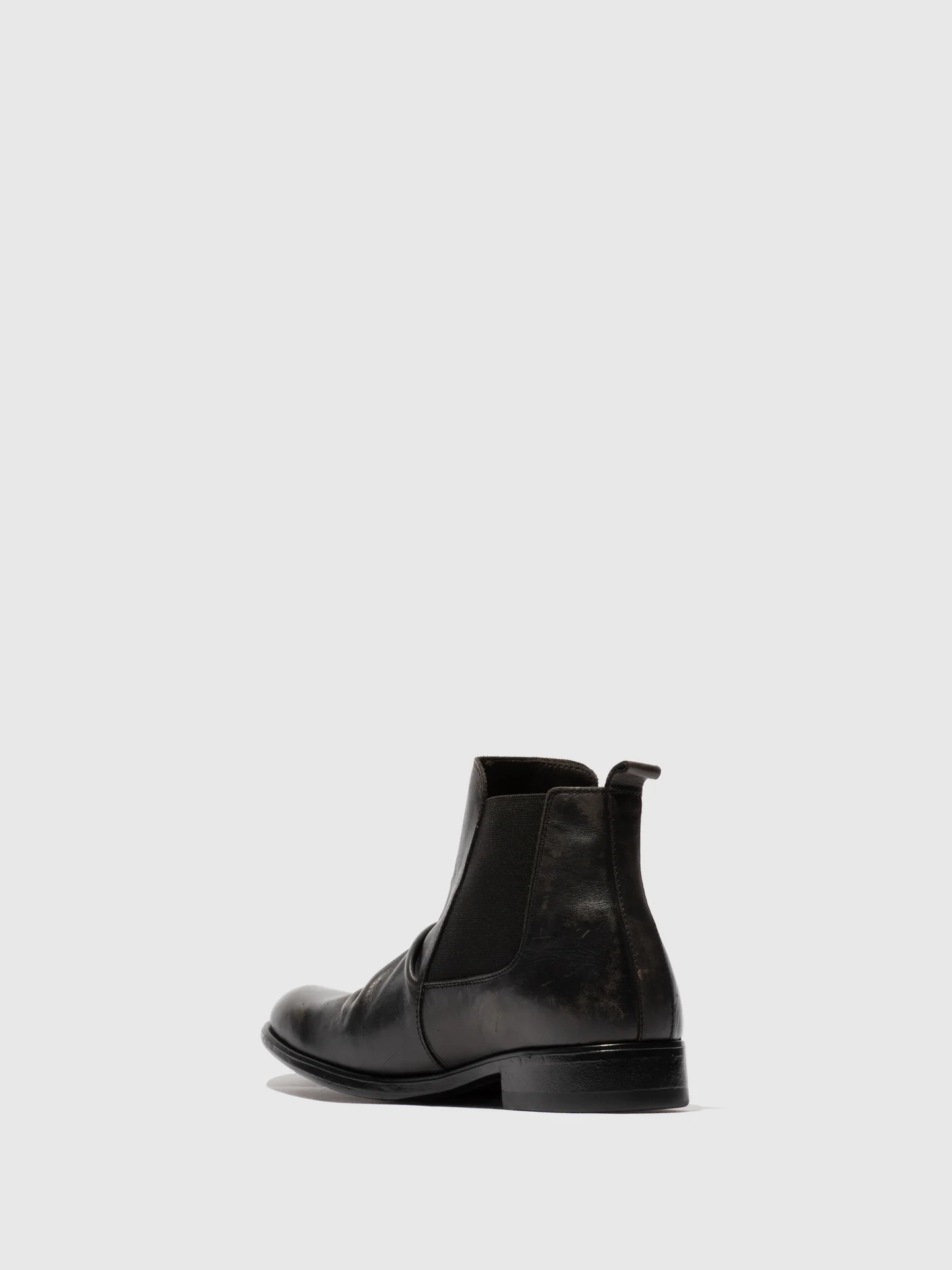 Zip Up Ankle Boots MOWI146FLY WASHED BLACK - Image 3