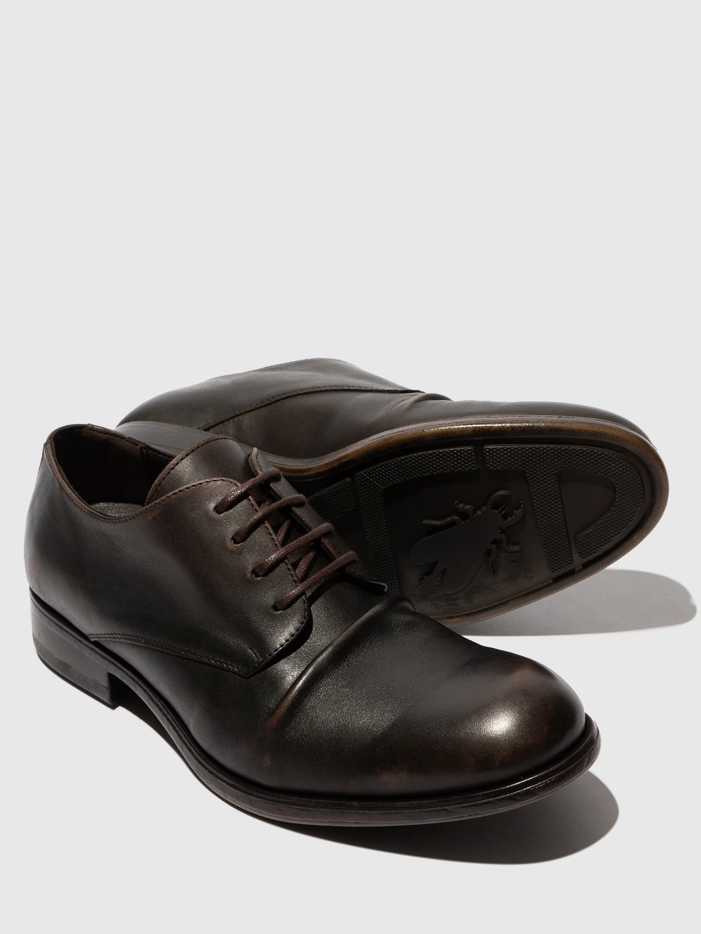 Lace-up Shoes MASK576FLY WASHED BROWN - Image 4