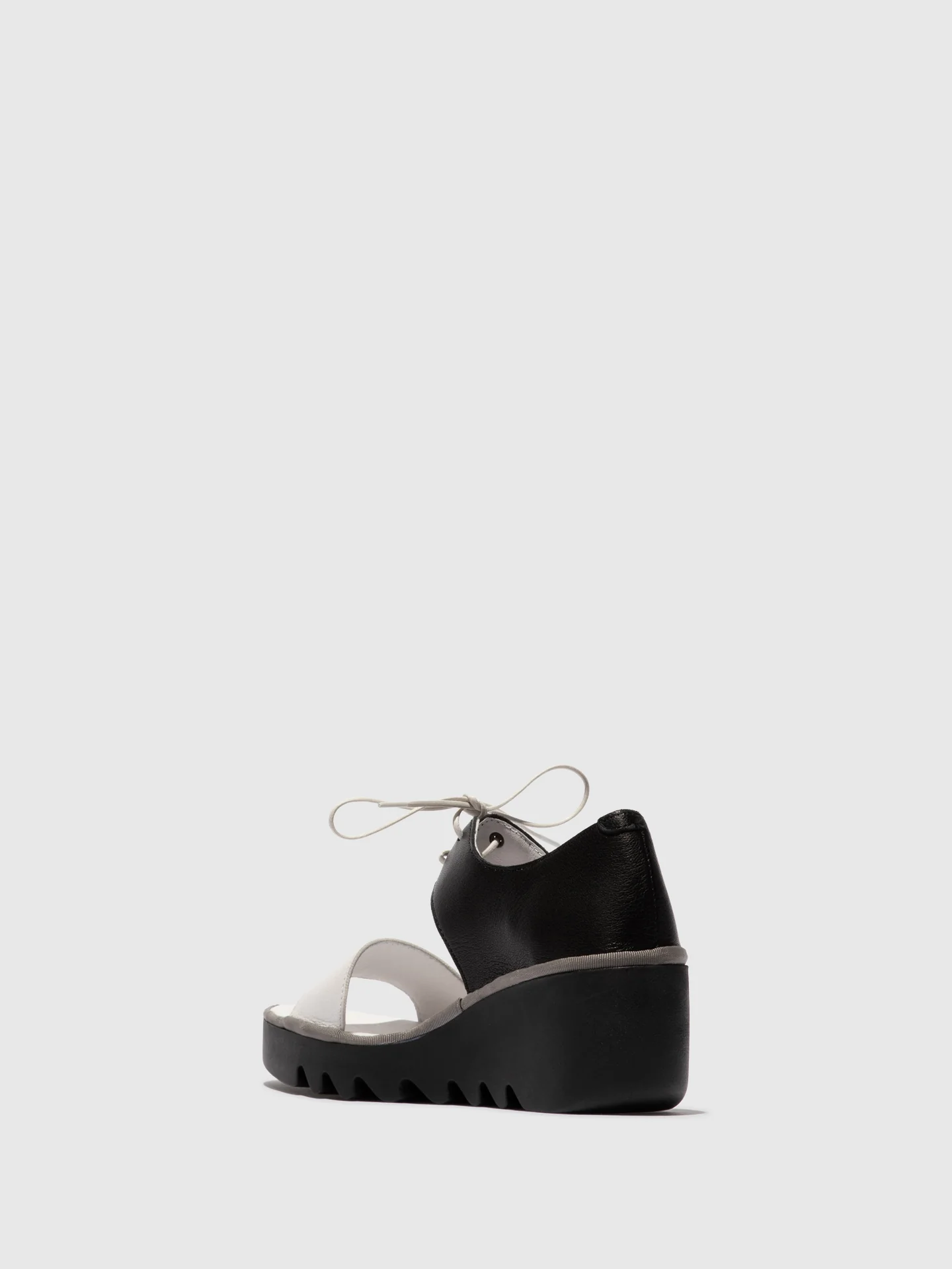 Lace-up Sandals BILU465FLY WHITE/BLACK - Image 3