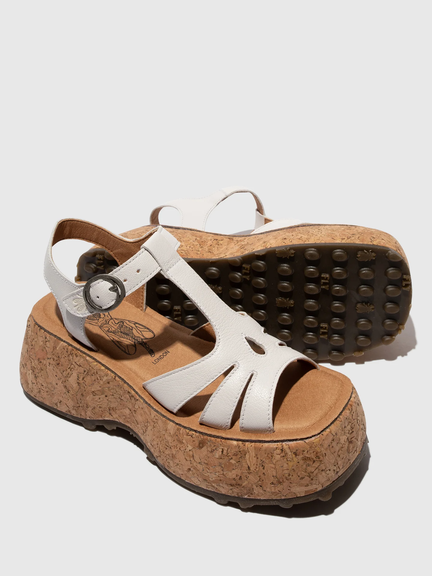 Buckle Sandals COIL275FLY WHITE - Image 4