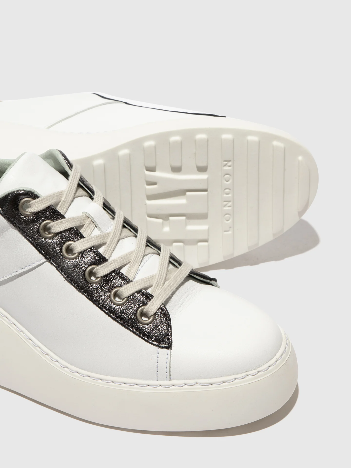 Lace-up Trainers DELF580FLY WHITE/GRAPHITE/MYNT - Image 4