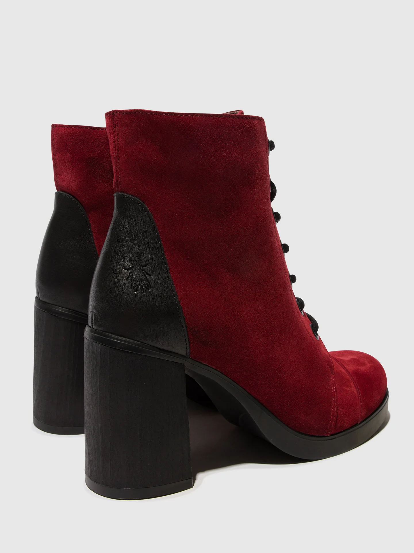 Lace-up Ankle Boots SONY989FLY WINE/BLACK - Image 4