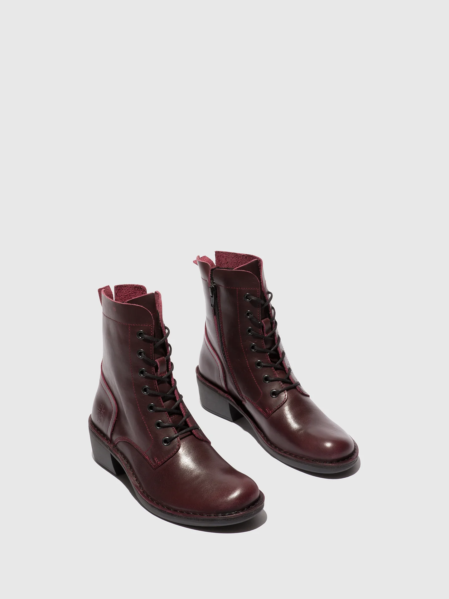 Lace-up Ankle Boots MILU044FLY WINE - Image 2