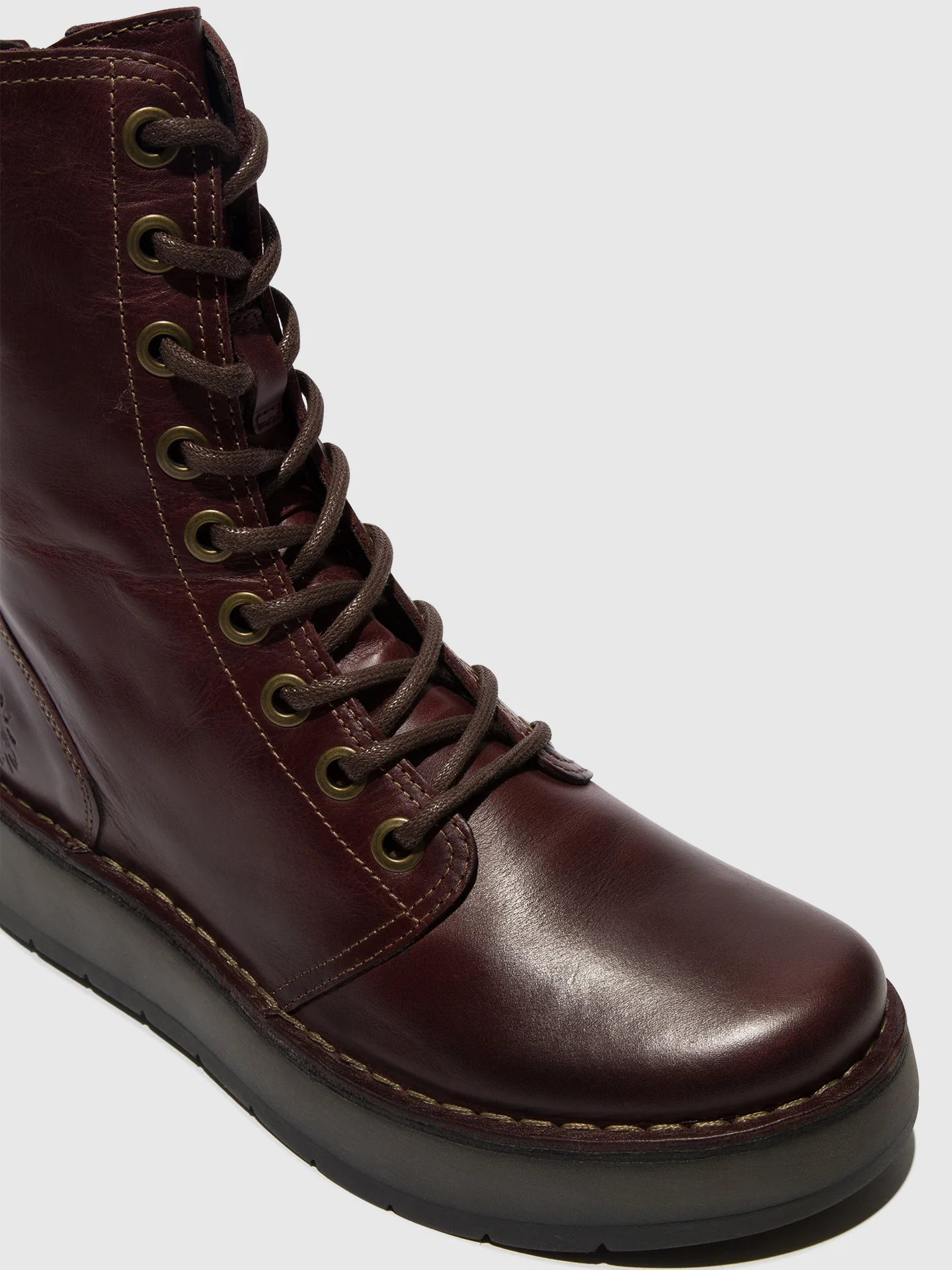 Lace-up Ankle Boots RAMI043FLY WINE - Image 4