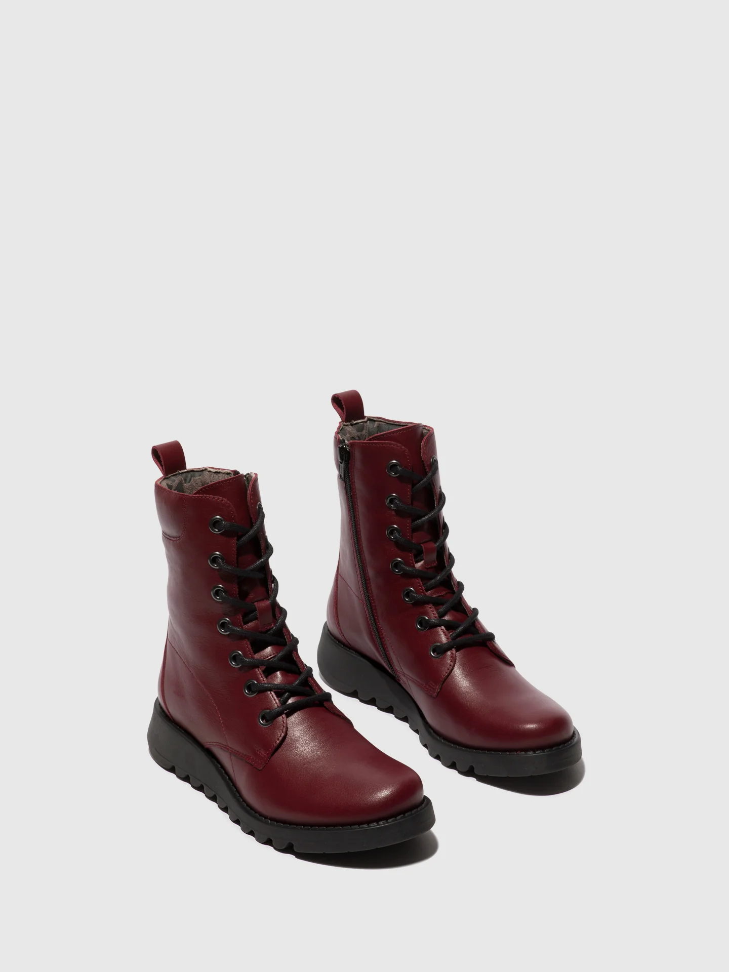 Lace-up Ankle Boots SILF015FLY WINE - Image 2