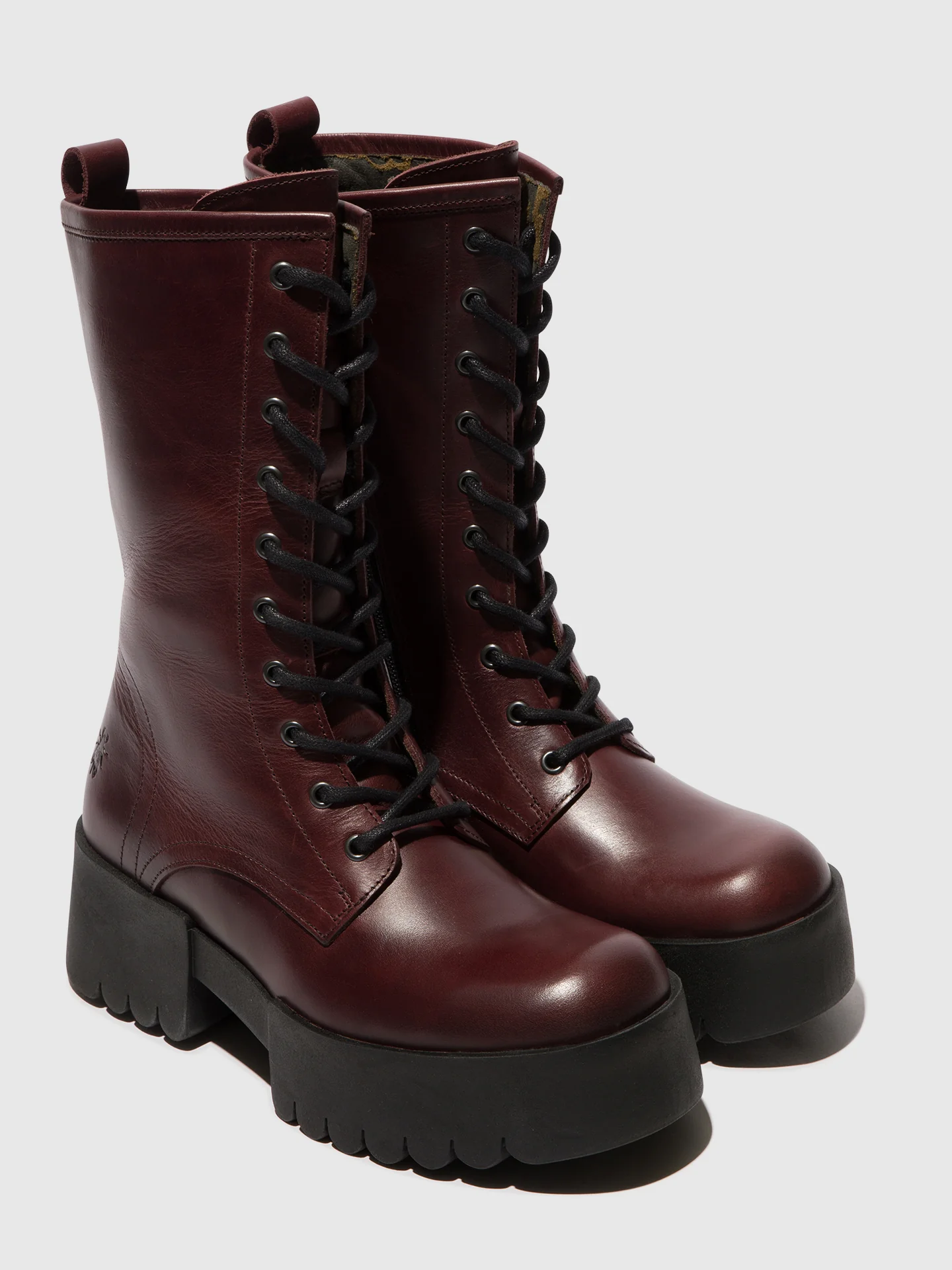 Lace-up Boots ELNA008FLY WINE - Image 4