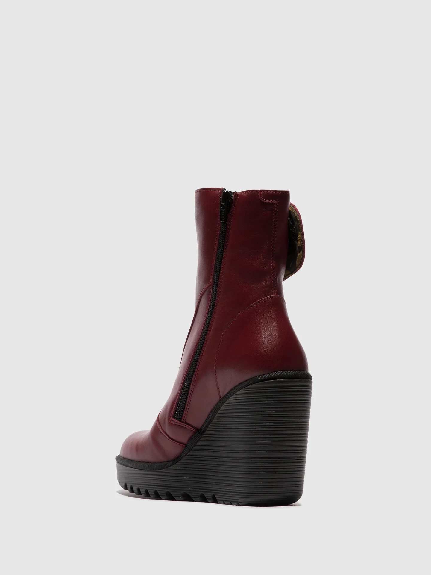 Zip Up Ankle Boots DALLY463FLY WINE - Image 3