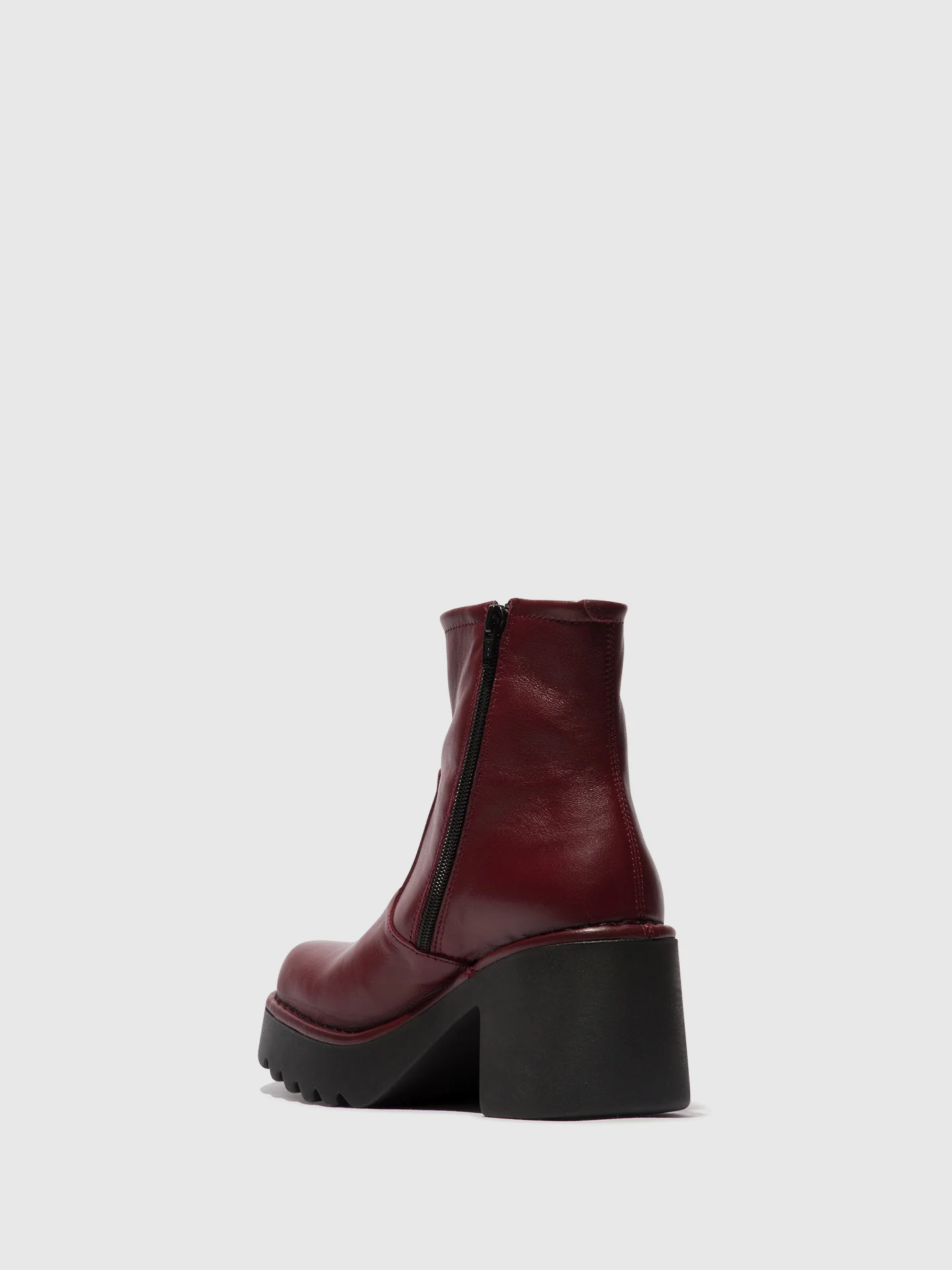 Zip Up Ankle Boots MOGE250FLY WINE - Image 3
