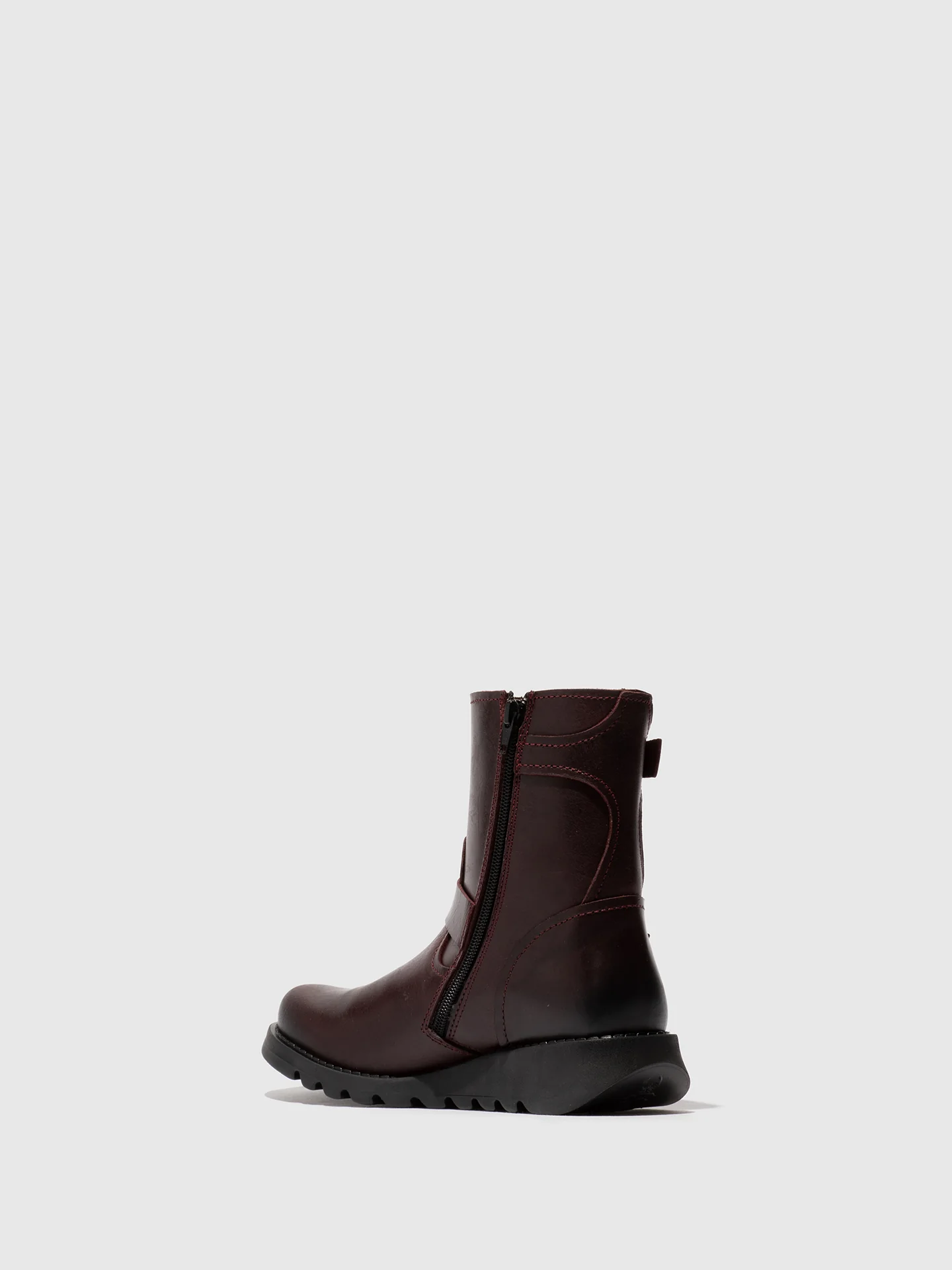 Zip Up Ankle Boots SORF321FLY WINE - Image 3