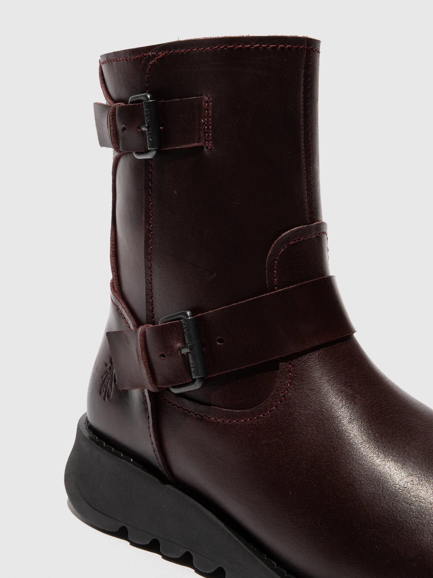 Zip Up Ankle Boots SORF321FLY WINE - Image 4