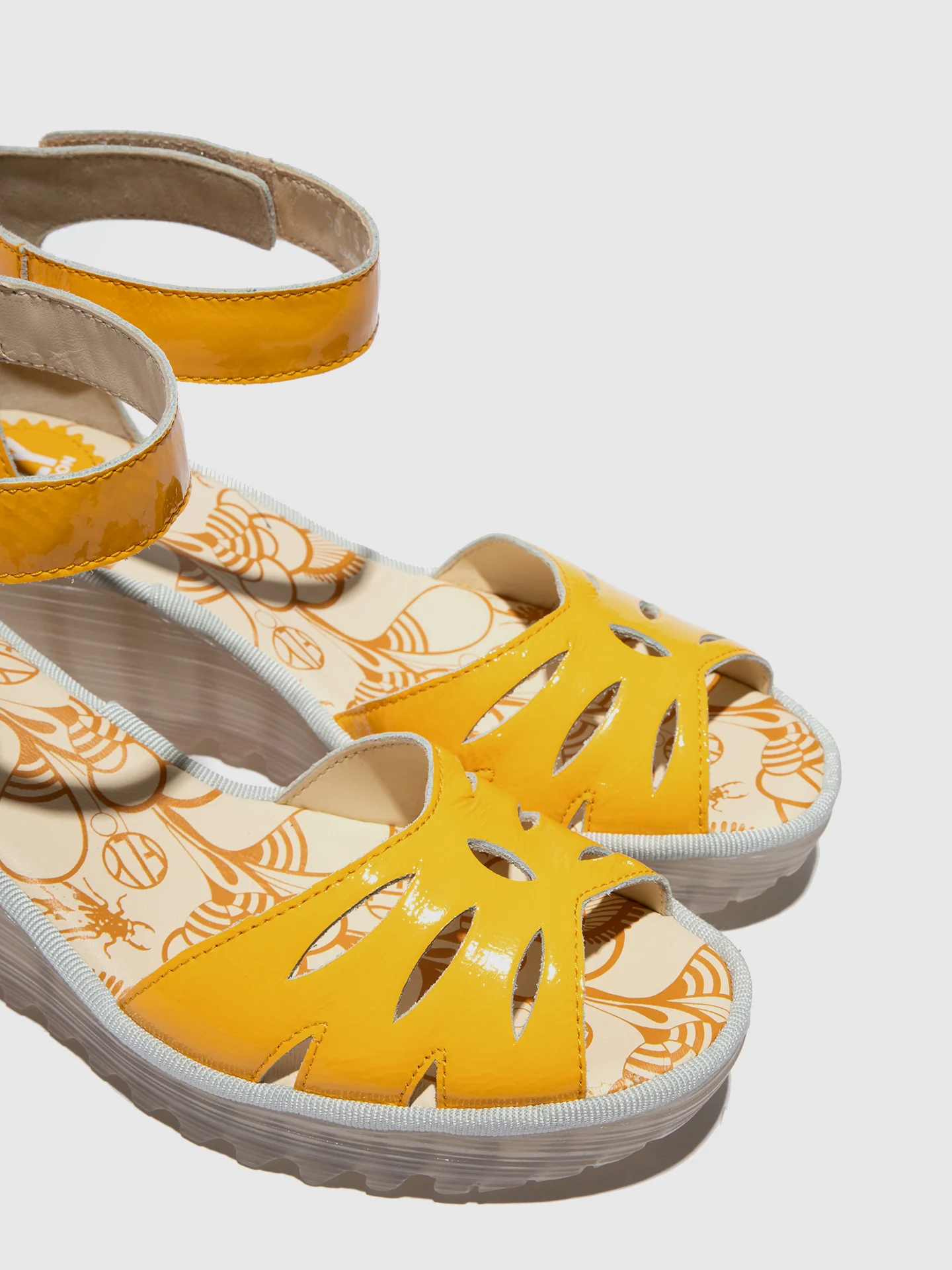 Ankle Strap Sandals YELU545FLY YELLOW - Image 4