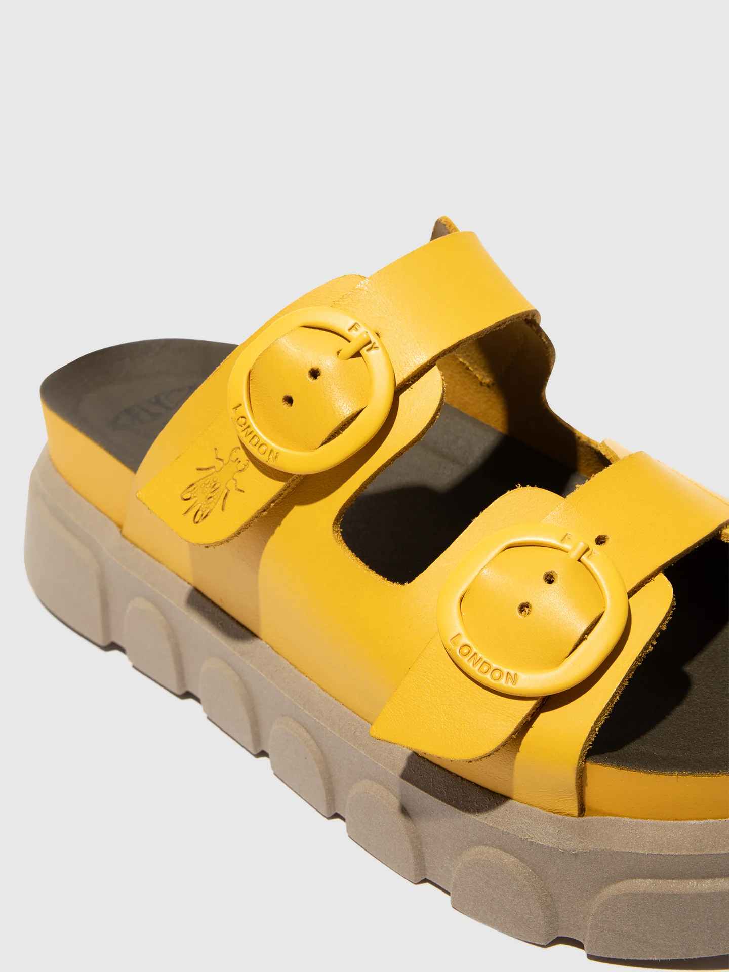 Buckle Mules CIDE946FLY YELLOW - Image 4