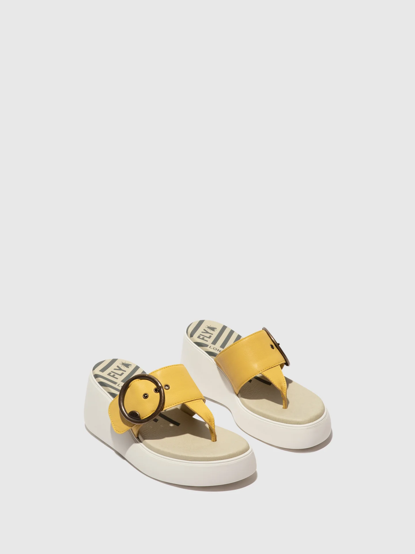 Buckle Mules DAFI938FLY YELLOW - Image 2