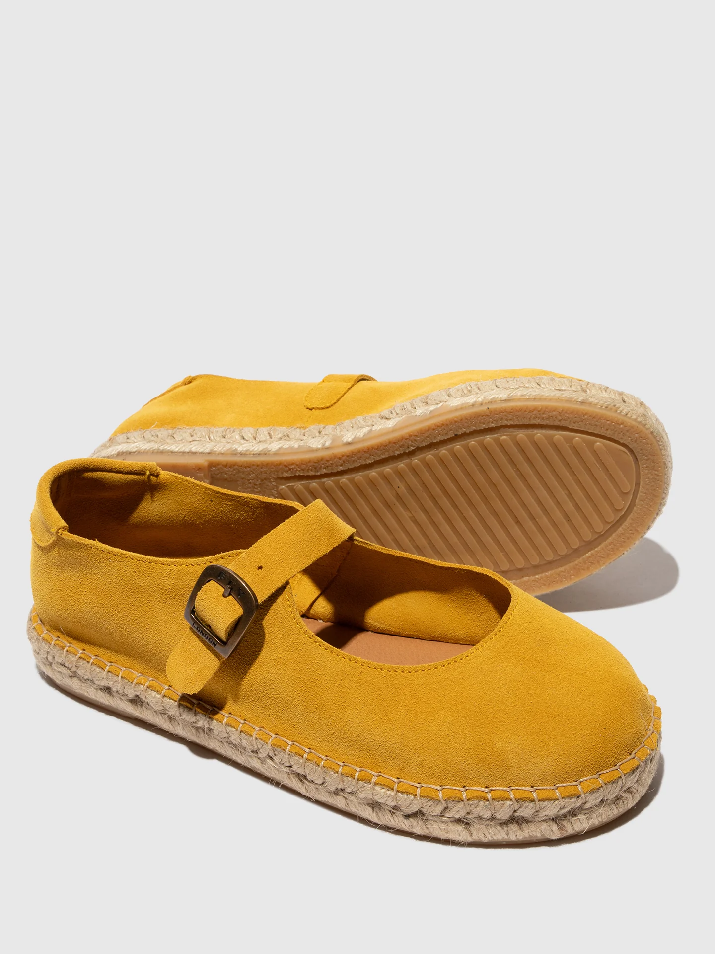 Round Toe Espadrilles SOIK554FLY YELLOW - Image 4