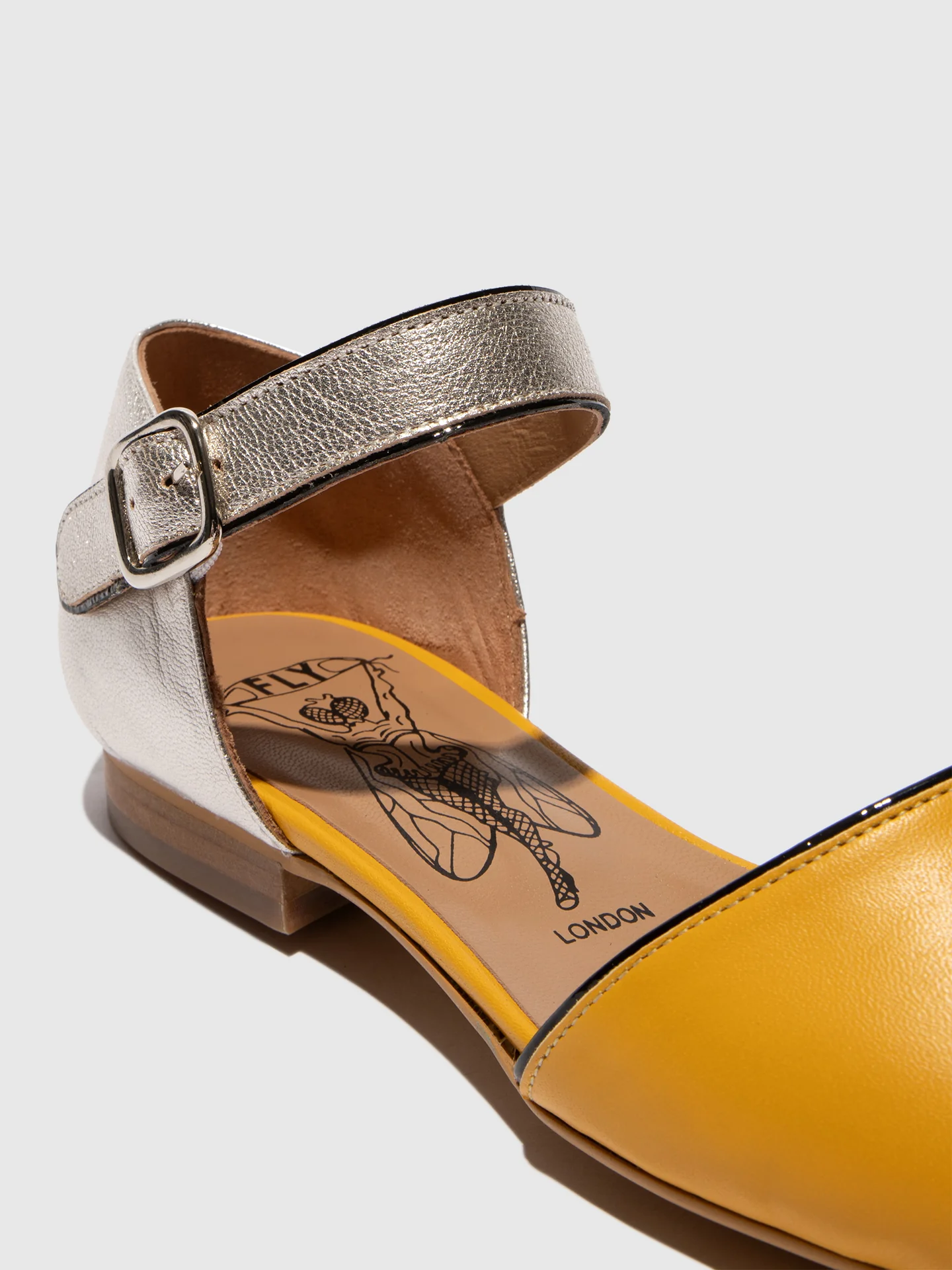 Pointed Toe Shoes SARJ266FLY YELLOW/SILVER/BLACK - Image 4