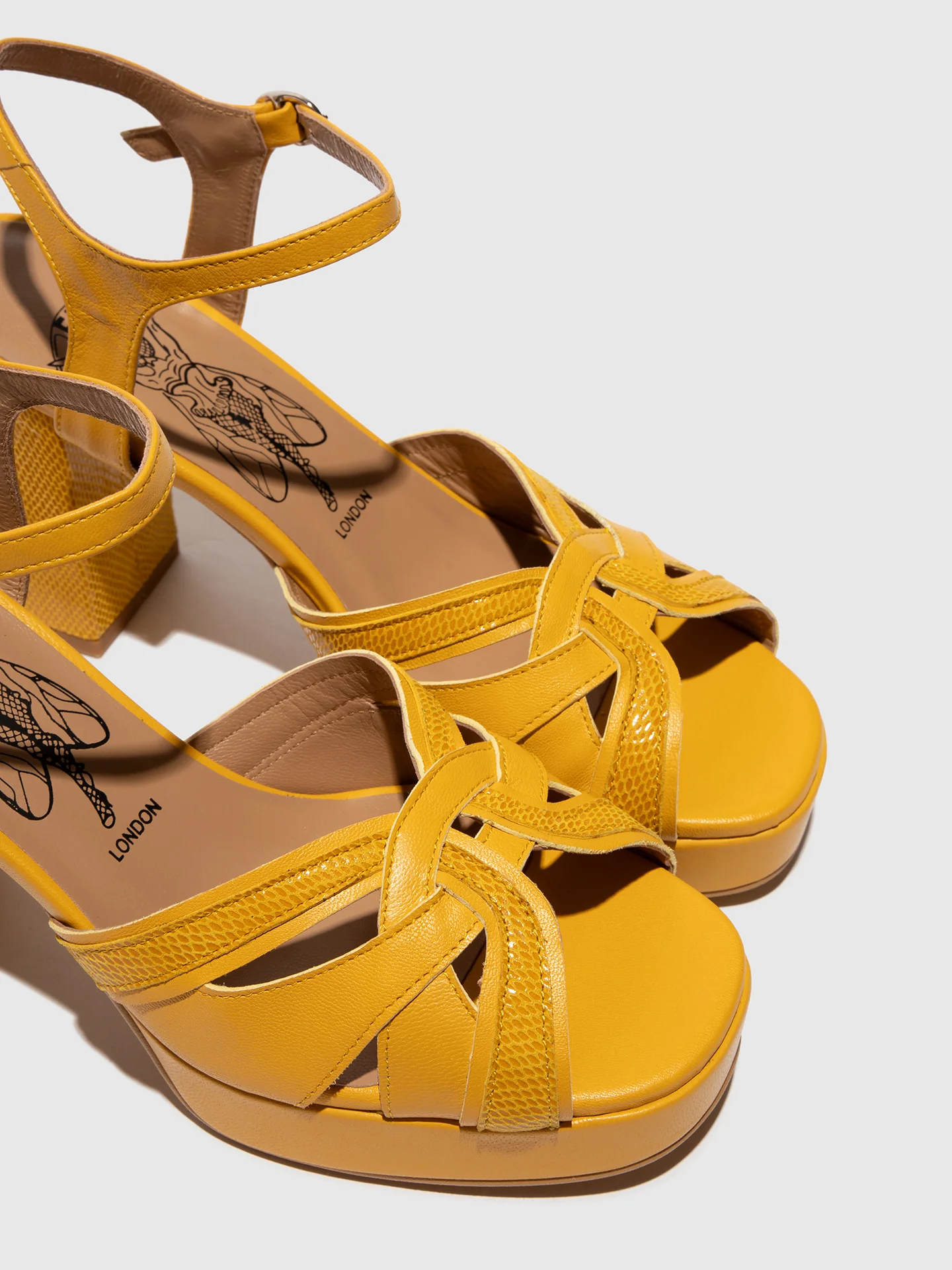 Sling-Back Sandals EZUI240FLY YELLOW - Image 4